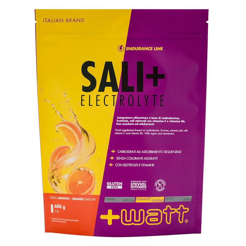 PRAŠEK +WATT SALI+ ELECTROLYTE POMARANČA 600g