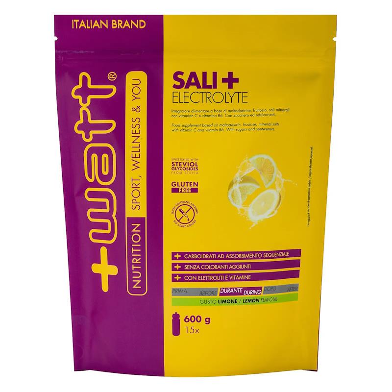 PRAŠEK +WATT SALI+ ELECTROLYTE LIMONA 600g