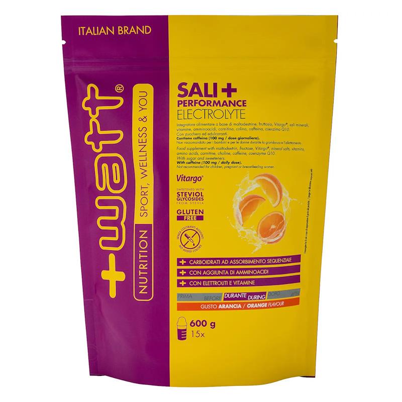 PRAŠEK +WATT SALI+ PERFORMANCE ELECTROLYTE POMARANČA 600g