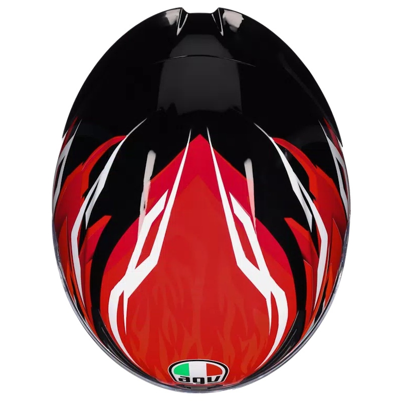 MOTORISTIČNA ČELADA AGV K1 S LION - RDEČA