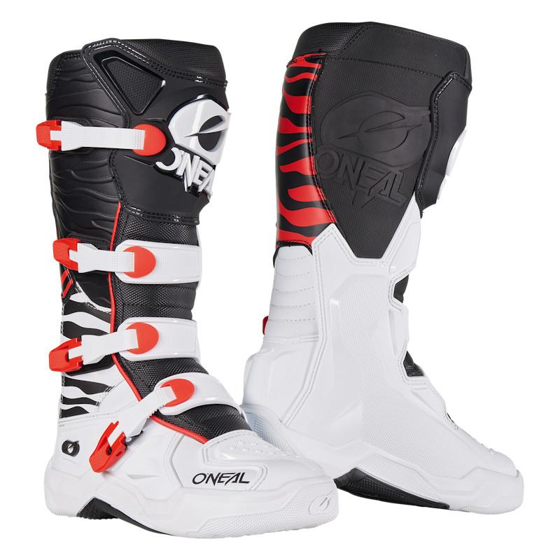 ŠKORNJI ONEAL 3SRS MX ZEBRA - BELI RDEČI