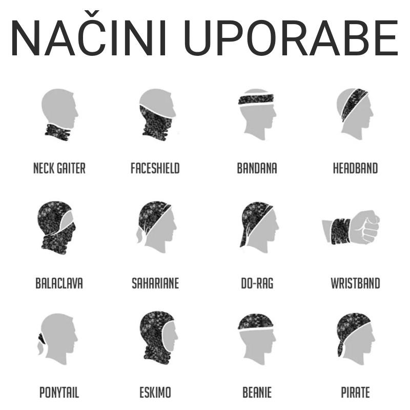 TRAK NECKWARMER ONEAL SOLID - ČRN