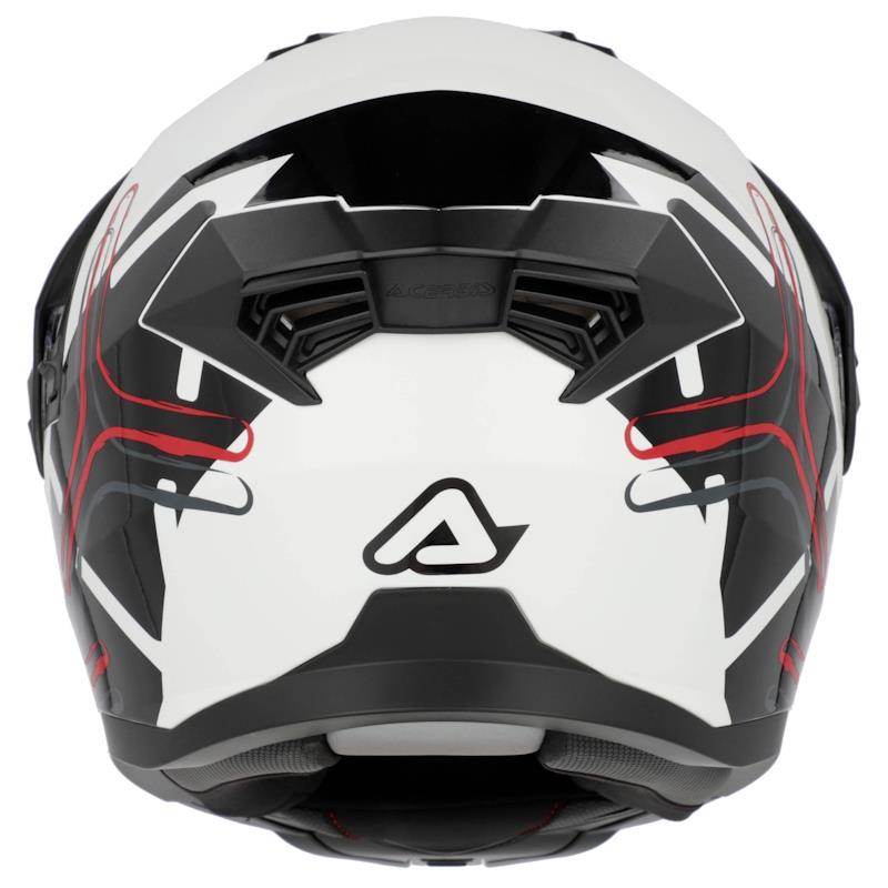 PREKLOPNA ČELADA ACERBIS RIDER - BELA / ČRNA