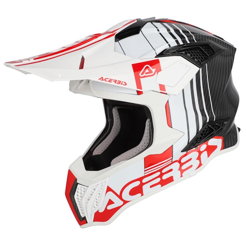 MOTORISTIČNA ČELADA ACERBIS AIRSTRIKE-C - BELA