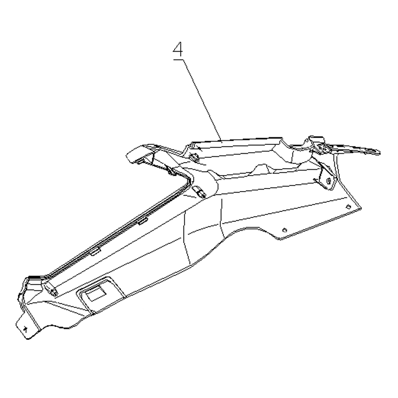 BOK DESNI ZADNJI LONGJIA XDV ČRN