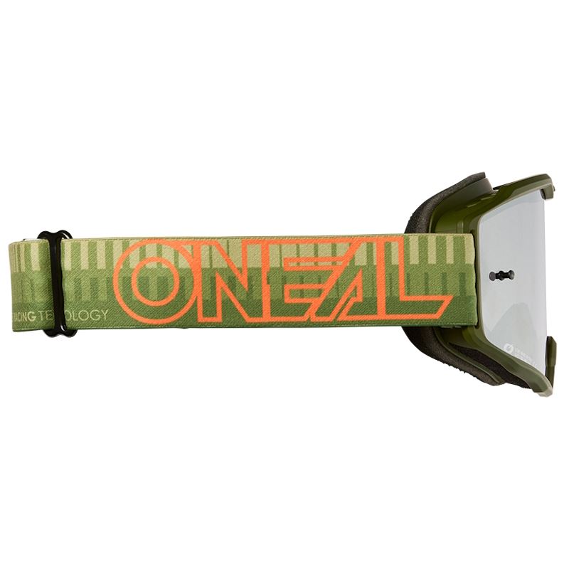OČALA ONEAL B-10 STRIPED - SILVER MIRROR - ZELENA