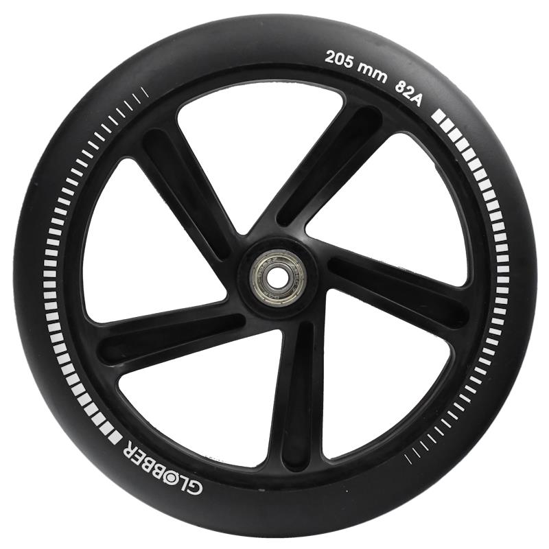 KOLO ZA SKIRO GLOBBER 205mm ČRN Z LEŽAJEM