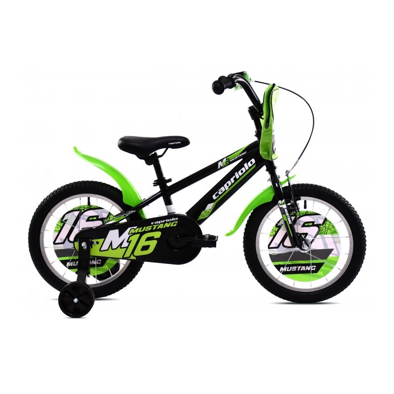 OTROŠKO KOLO CAPRIOLO MUSTANG 16 - ČRNO