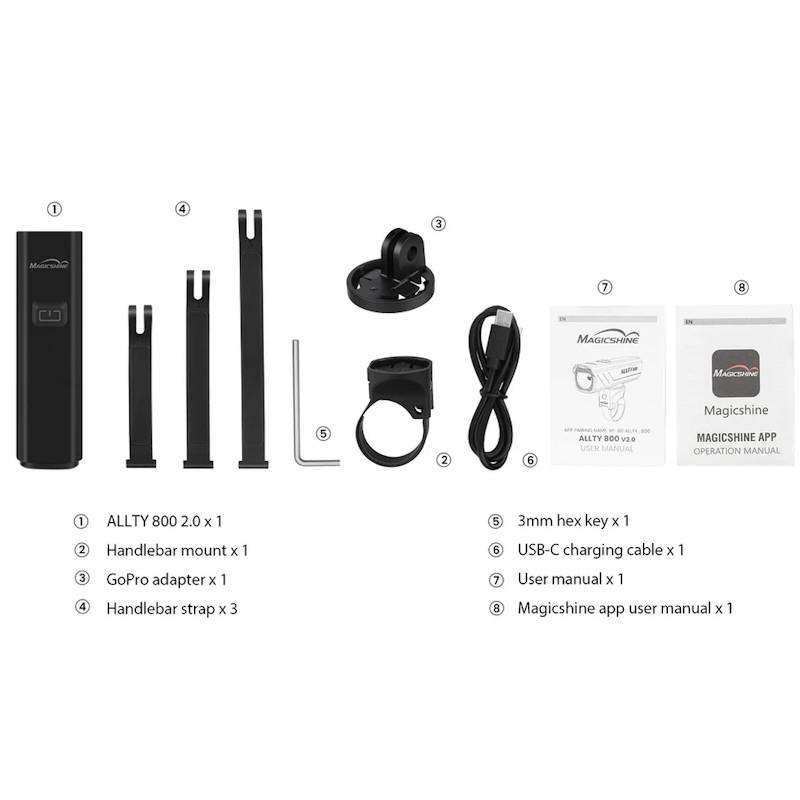 SPREDNJA LUČ MAGICSHINE ALLTY 800 V2.0 - 800 LM