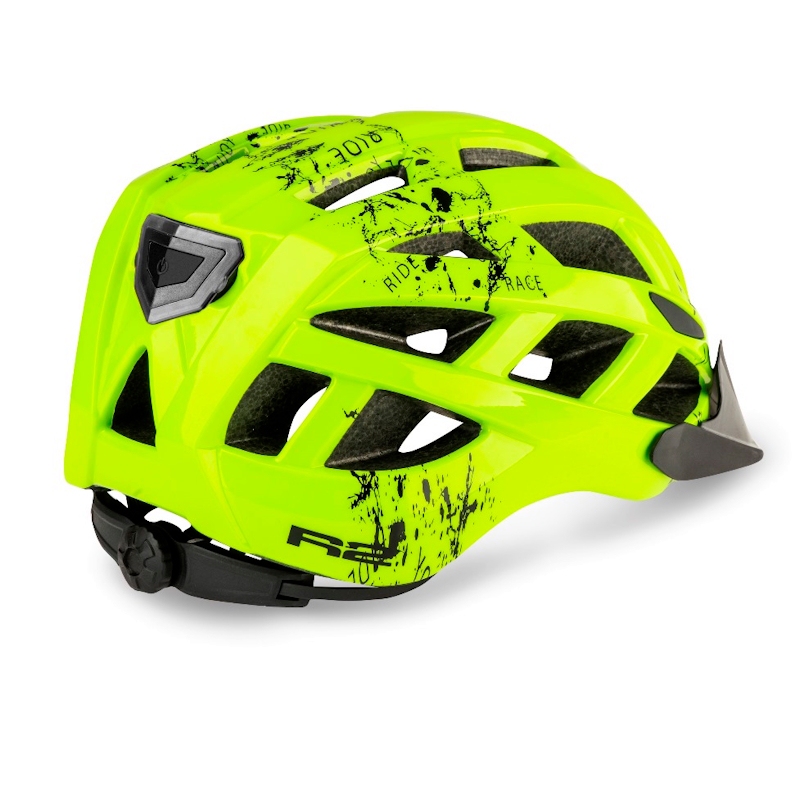 OTROŠKA KOLESARSKA ČELADA R2 LUMEN JUNIOR - FLUO RUMENA