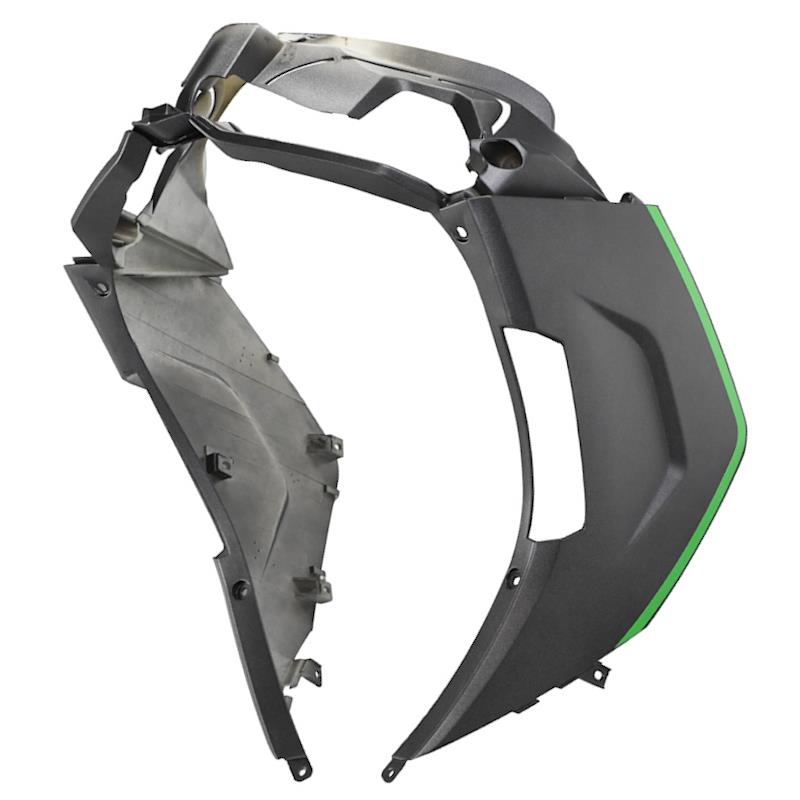 SPODNJI DEL MASKE ZNEN F11 - ČRNO ZELENA