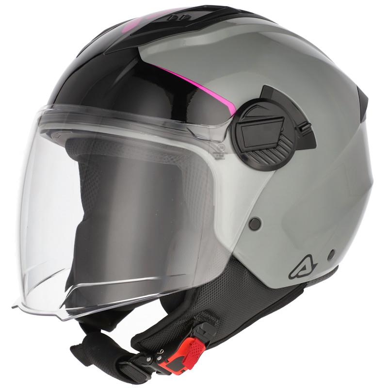 ČELADA JET ACERBIS LEVANTE - SIVA / ROZA