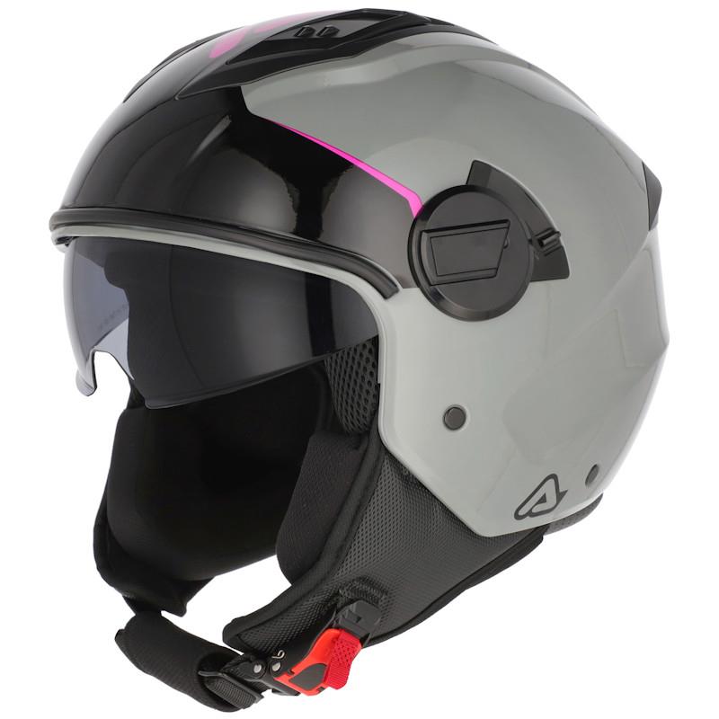ČELADA JET ACERBIS LEVANTE - SIVA / ROZA
