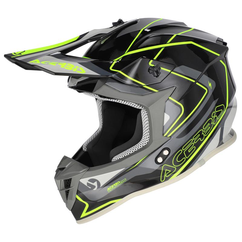 KROS ČELADA ACERBIS LINEAR - ČRNA / RUMENA