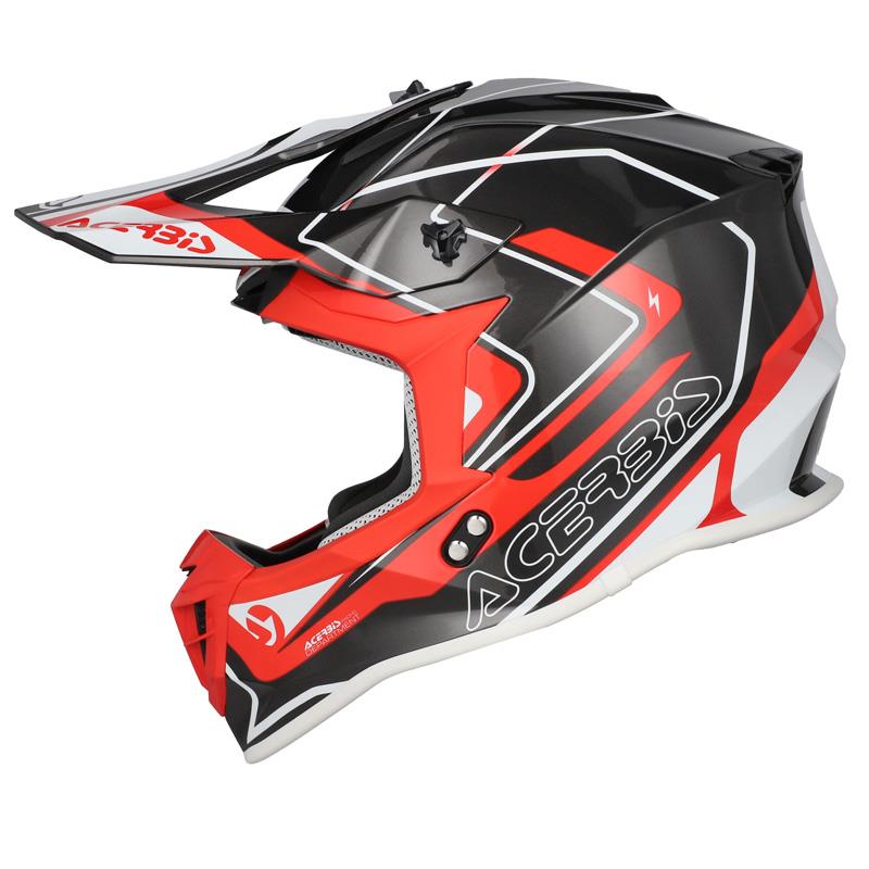 KROS ČELADA ACERBIS LINEAR - SIVA / RDEČA