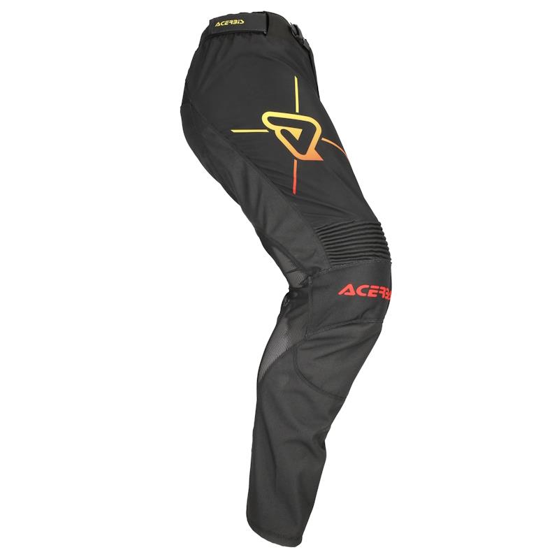 HLAČE ACERBIS MX TRACK INC – ČRNE / RUMENE