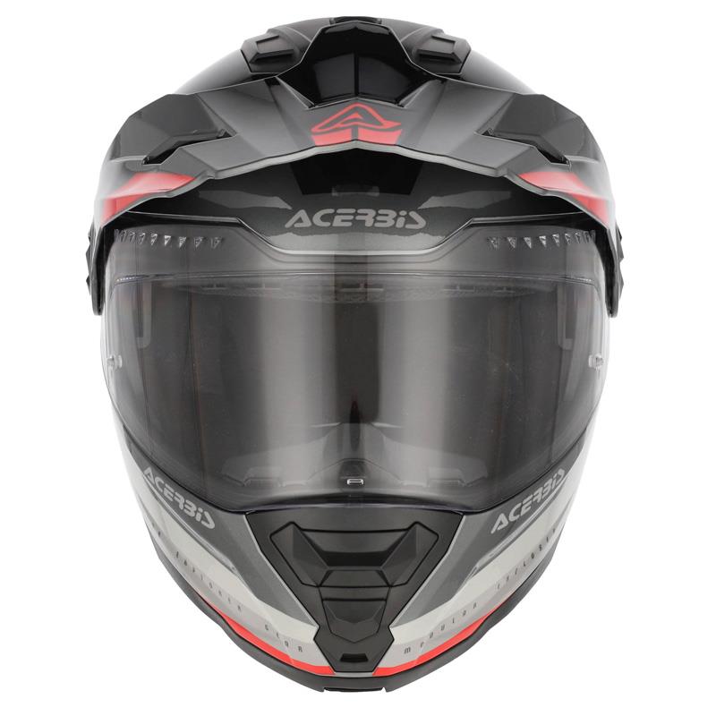 PREKLOPNA ČELADA ACERBIS RIDER - SIVA / RDEČA