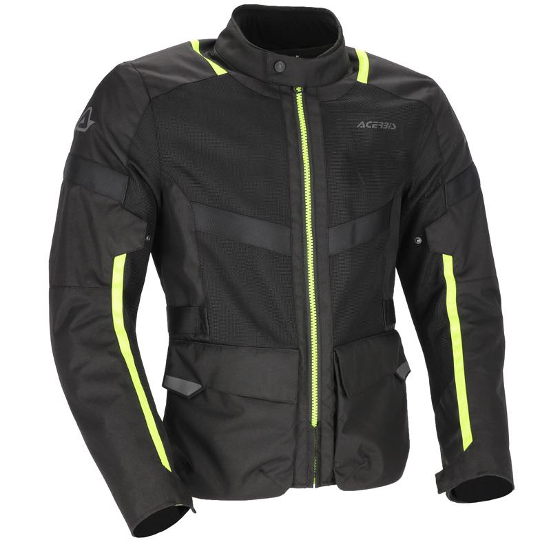 JAKNA ACERBIS RAMSEY VENTED LONG - ČRNA / RUMENA