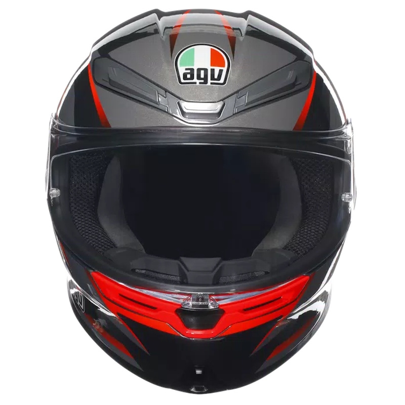 MOTORISTIČNA ČELADA AGV K6 S SLASHCUT - ČRNA