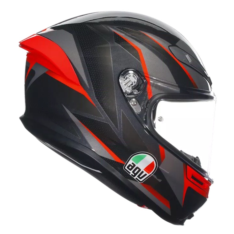 MOTORISTIČNA ČELADA AGV K6 S SLASHCUT - ČRNA