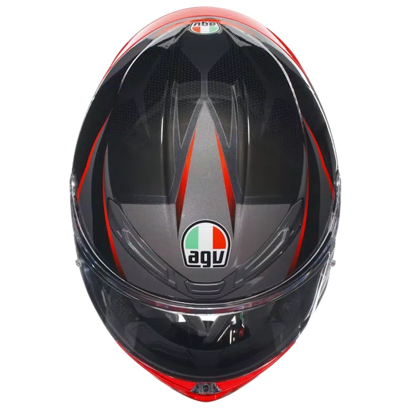 MOTORISTIČNA ČELADA AGV K6 S SLASHCUT - ČRNA
