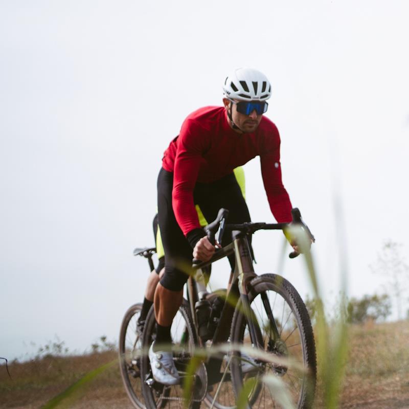 MAJICA Z DOLGIMI ROKAVI BICYCLE LINE NOMAD - RDEČA