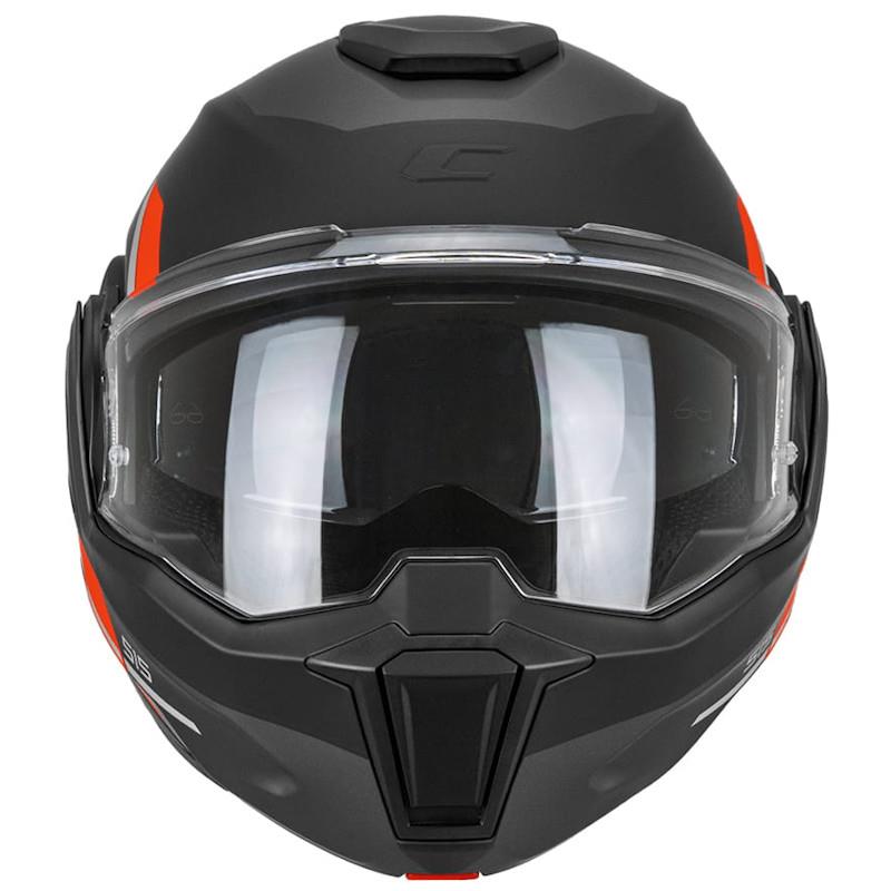 PREKLOPNA ČELADA CGM 515S VERSO RACE - ČRNA RDEČA