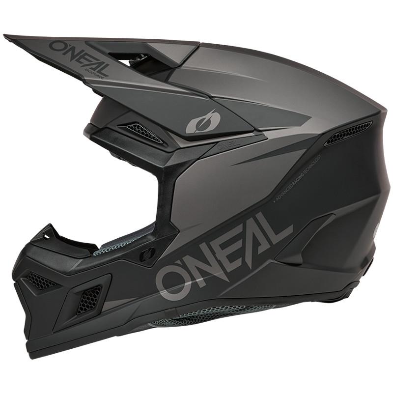 ČELADA ONEAL 3SRS SOLID – ČRNA / SIVA