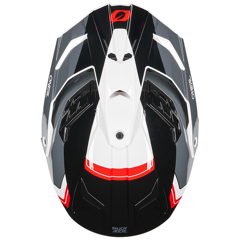 MOTORISTIČNA ČELADA ONEAL D-SRS NOMAD - ČRNA/BELA/RDEČA