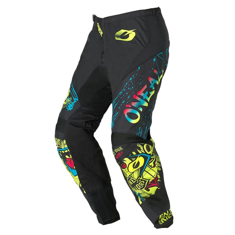 OTROŠKE HLAČE ONEAL ELEMENT RANCID - ČRNE / RUMENE