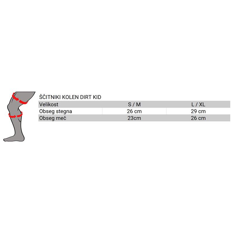 OTROŠKI ŠČITNIKI KOLEN ONEAL DIRT KID - RUMENI
