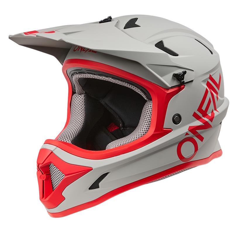 KOLESARSKA ČELADA O’NEAL SONUS SOLID V.25 -  SIVA / RDEČA