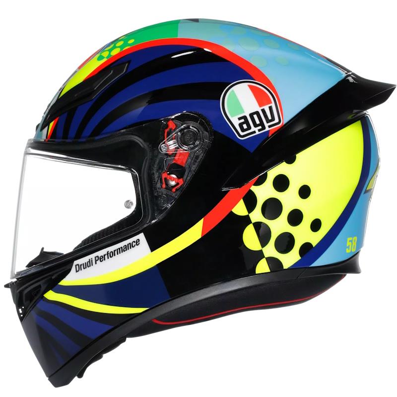 ČELADA AGV K1S ROSSI WINTER TEST - VEČBARVNA