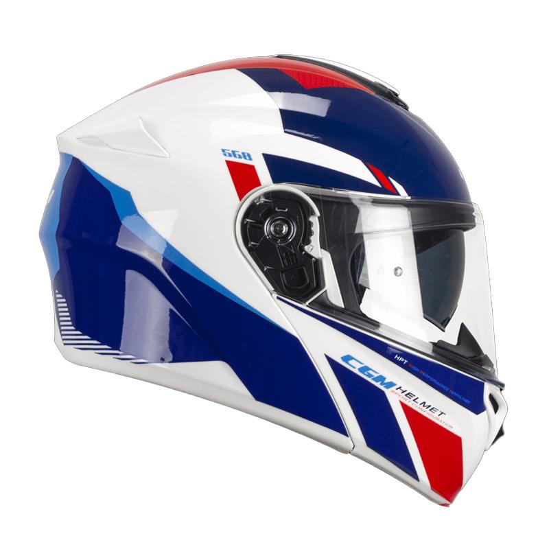 PREKLOPNA ČELADA CGM BER SPORT - BELA