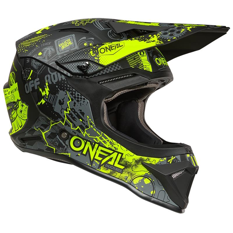 OTROŠKA ČELADA ONEAL 1SRS VIBRANT KID - ČRNA / RUMENA