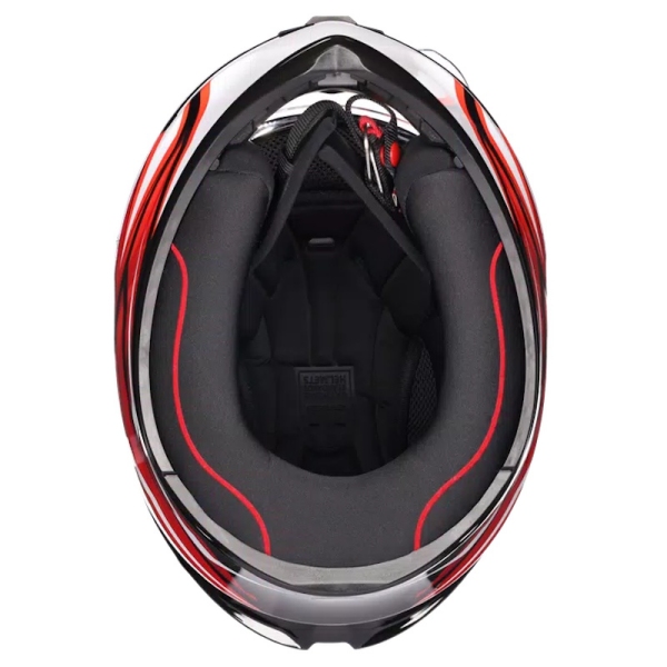 MOTORISTIČNA ČELADA AGV K1 S LION - RDEČA