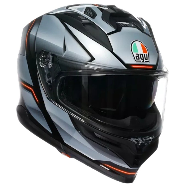 MOTORISTIČNA ČELADA AGV K7 JAEGER - SREBRNA