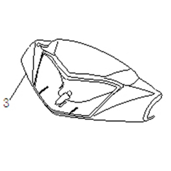 PLASTIKA KRMILA SPREDNJA - RDEČA - LONGJIA ROMA XS