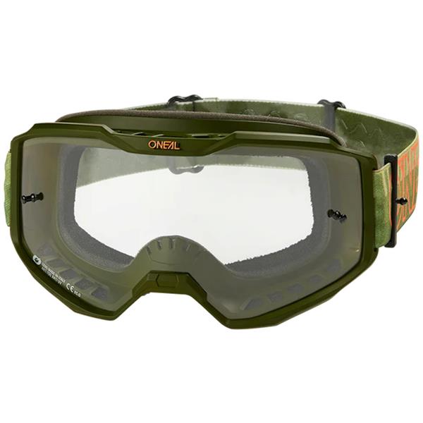 OČALA ONEAL B-10 STRIPED - CLEAR - ZELENA