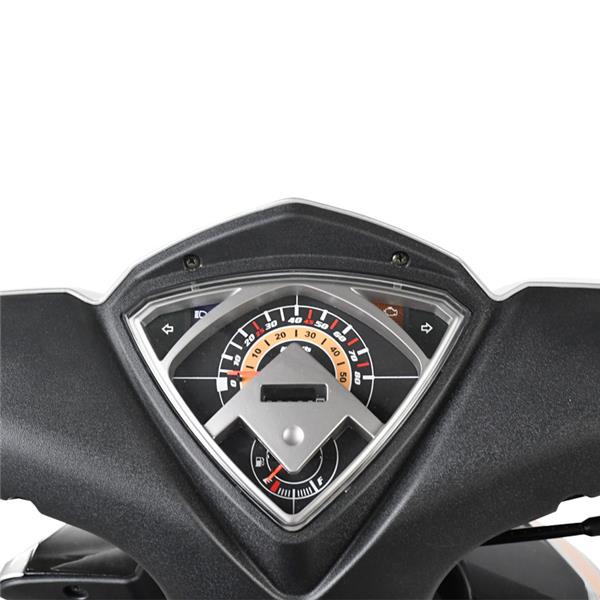 SKUTER ZNEN R8 25 km/h - SREBRN