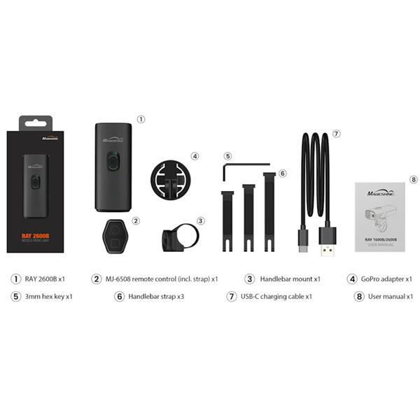 SPREDNJA LUČ MAGICSHINE RAY 2600B - 2600 LM