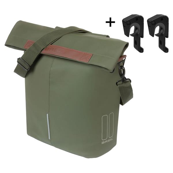 TORBA BASIL CITY SHOPPER MIK HOOKS 14-16L - ZELENA