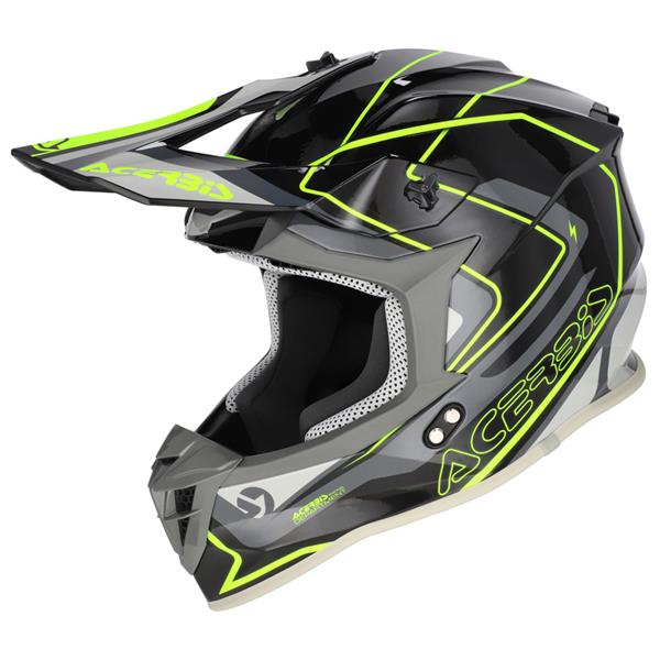 KROS ČELADA ACERBIS LINEAR - ČRNA / RUMENA