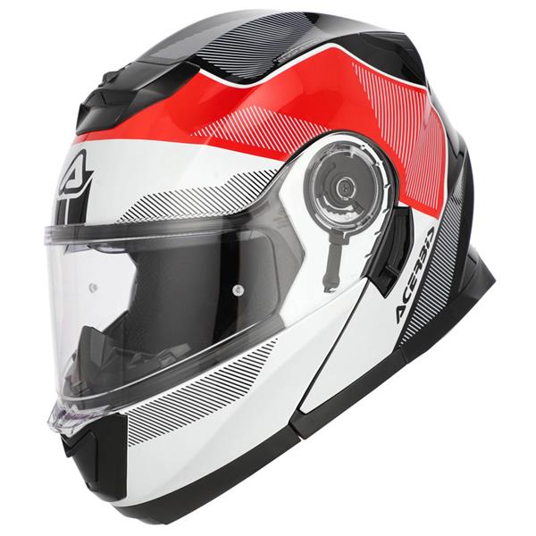 PREKLOPNA ČELADA ACERBIS SEREL 22.06 - BELA / RDEČA