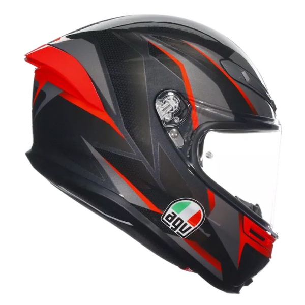MOTORISTIČNA ČELADA AGV K6 S SLASHCUT - ČRNA