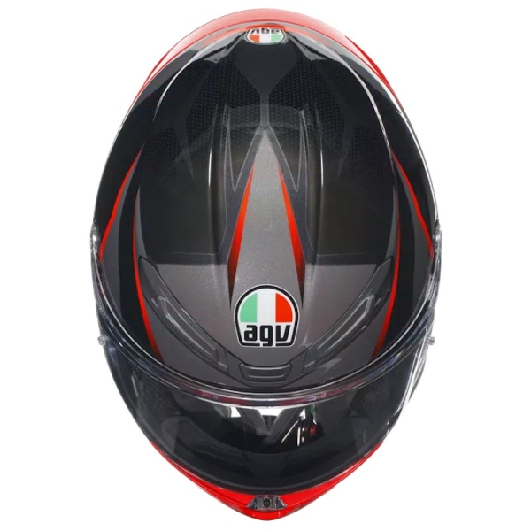 MOTORISTIČNA ČELADA AGV K6 S SLASHCUT - ČRNA