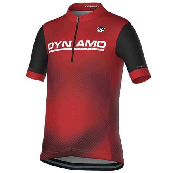 OTROŠKA KOLESARSKA MAJICA BICYCLE LINE DYNAMO S5 - RDEČA