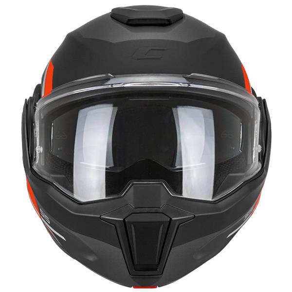 PREKLOPNA ČELADA CGM 515S VERSO RACE - ČRNA RDEČA