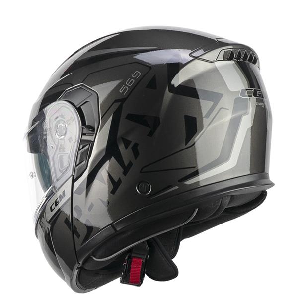 PREKLOPNA ČELADA CGM C-MAX CITY - ČRNA