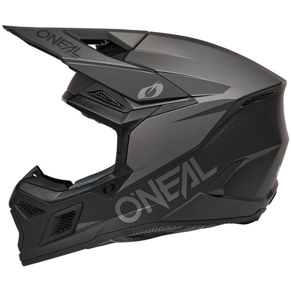 ČELADA ONEAL 3SRS SOLID – ČRNA / SIVA